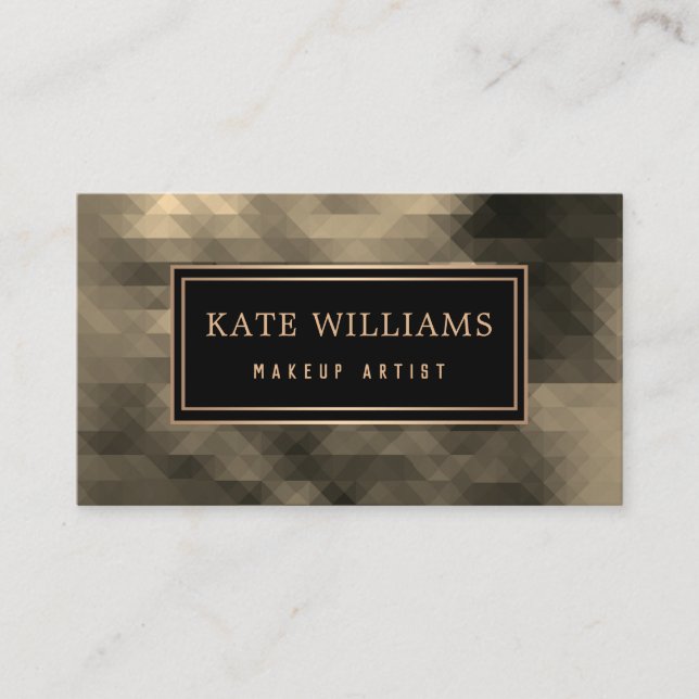 Abstract, elegant, mosaic, mosaic pattern business card (Front)