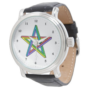 Abstract Elegant Optical illusion Star Watch