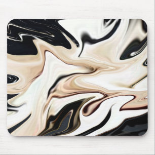 Abstract elegant retro colors digital fluid mouse mat