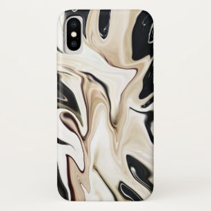 Abstract elegant retro colours digital fluid iPhone x case