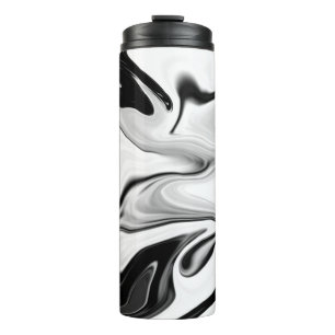 Abstract elegant retro colours digital fluid  thermal tumbler