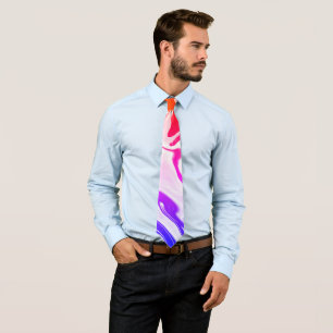 Abstract, elegant, retro, rainbow tie