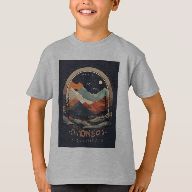 abstract elements of black nature T-Shirt (Front)