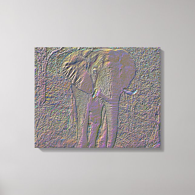 Abstract Elephant Canvas Print (Front)