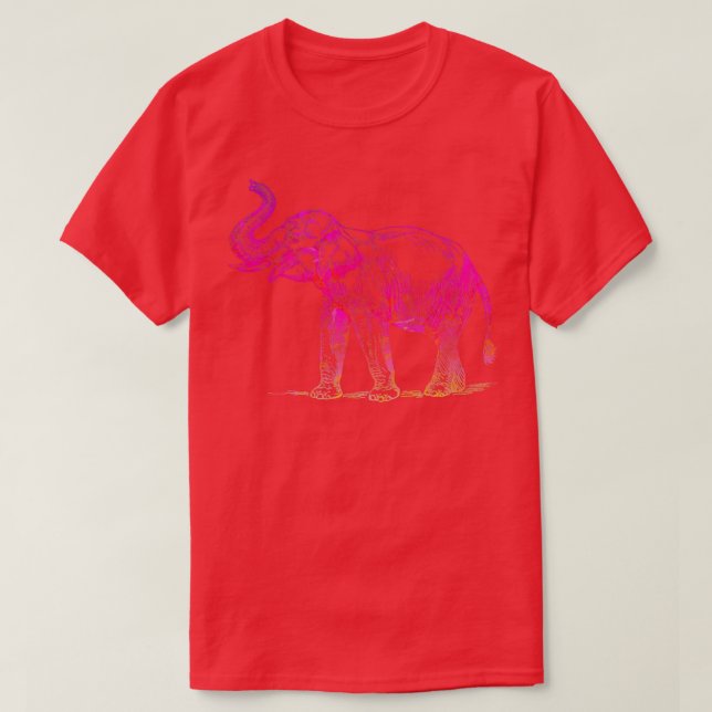 Abstract Elephant Design  23  T-Shirt (Design Front)