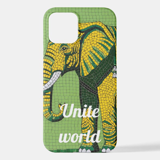 Abstract Elephant Mosaic Phone Case – Smart & Stea (Back)