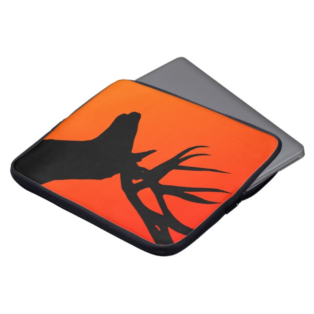 Abstract Elk Head Laptop Computer Sleeve (Front Top)