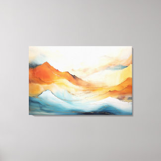 Abstract Emotional Landscape Canvas Print