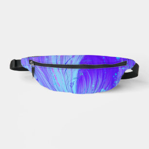 Abstract Enchanted Garden Blue purple Bum Bags