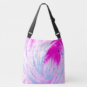 Abstract Enchanted Garden Pink Crossbody Bag