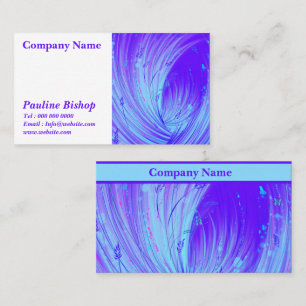 Abstract Enchanted Garden Purple blue Business Card