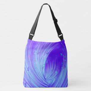 Abstract Enchanted Garden Purple Crossbody Bag