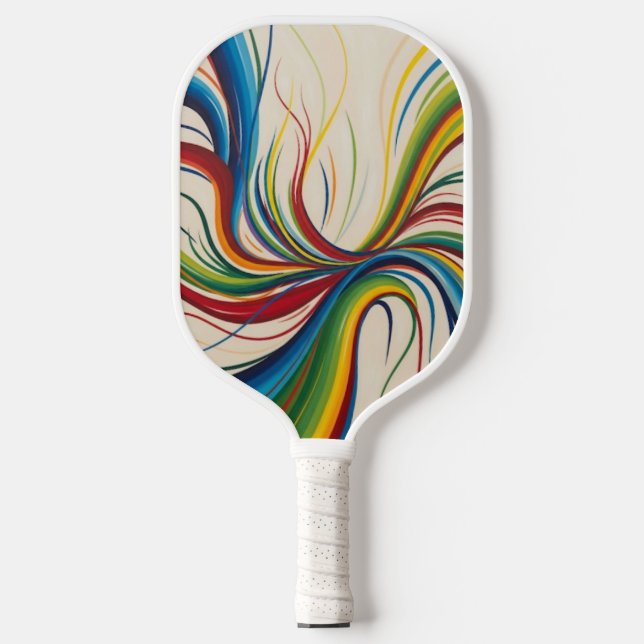 Abstract Energy Burst Pickleball Paddle (Front)