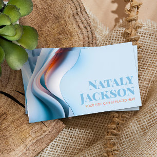 Abstract Energy Flow Wave Business Card