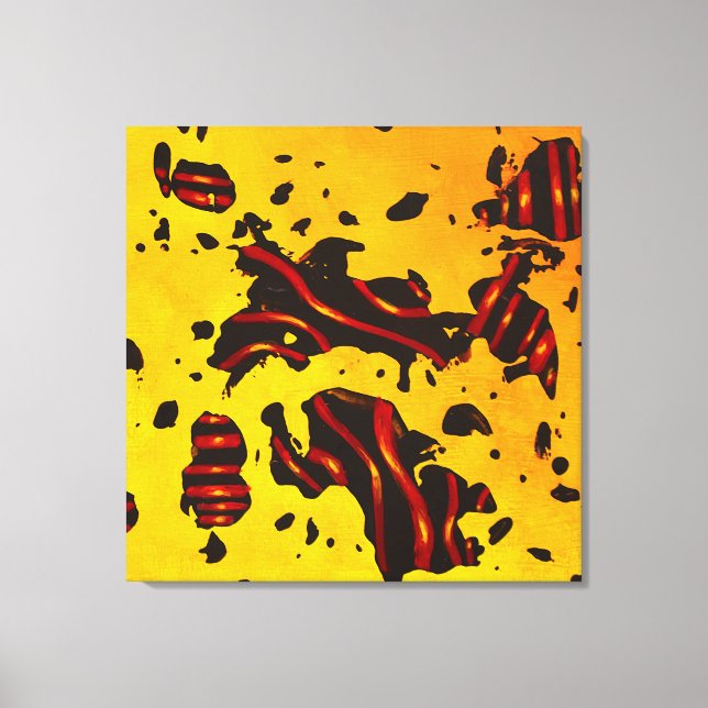 Abstract Energy Vector Canvas Print (Front)