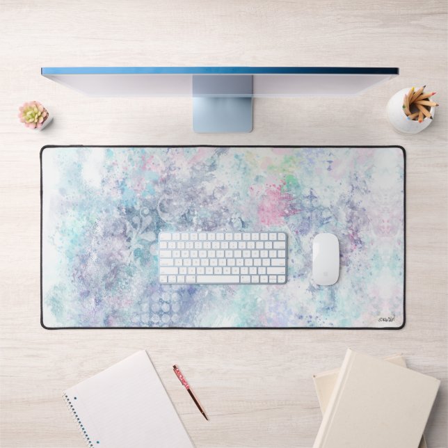 Abstract English Garden Desk Mat (Office 1)