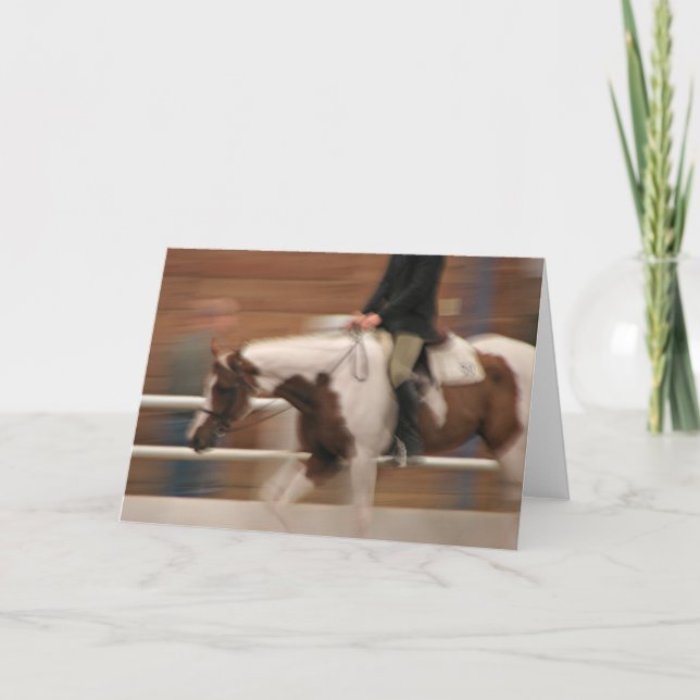 Abstract English Pinto Card (Front)