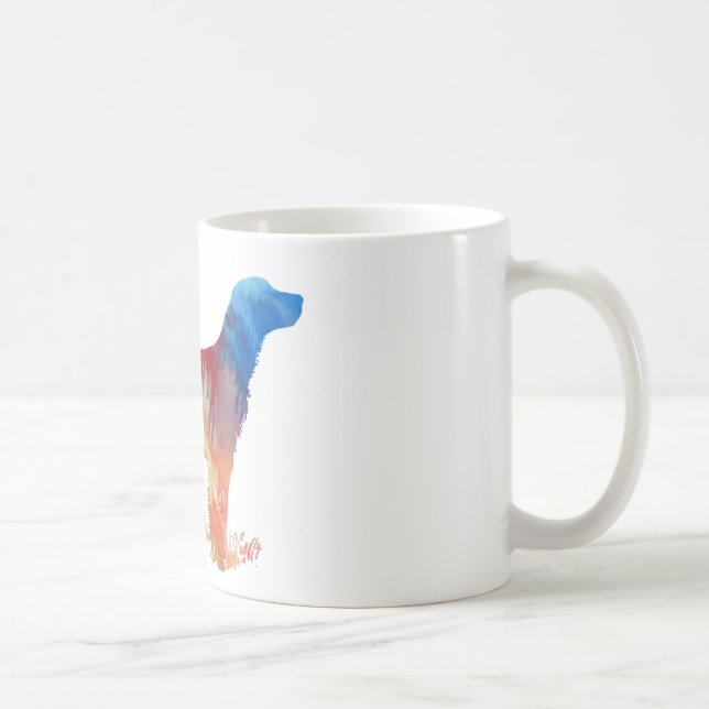 Abstract English setter silhouette Coffee Mug (Right)