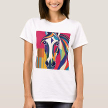 Abstract Equestrian Horse Mustang Pony Bronco Colt