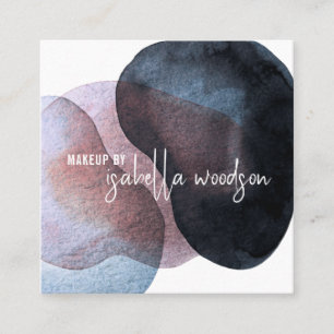 Abstract Ethereal Makeup Artist Square Business Card