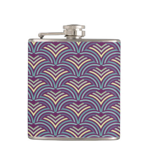 Abstract ethnic background 2 hip flask