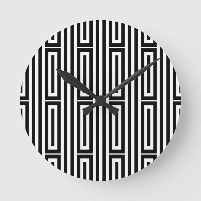 Abstract ethnic background round clock (Front)