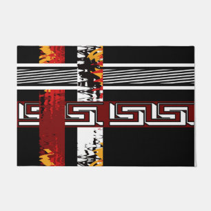 Abstract , ethnic, creative doormat