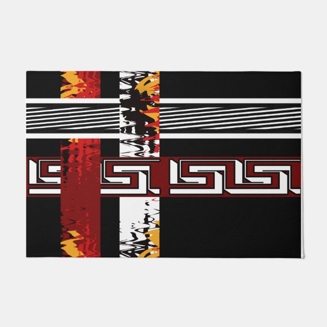 Abstract , ethnic, creative doormat (Front)