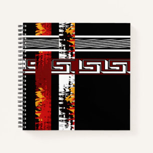 Abstract , ethnic, creative notebook