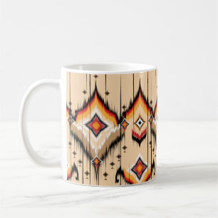 Abstract ethnic geometric pattern design, illustra coffee mug
