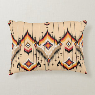 Abstract ethnic geometric pattern design, illustra decorative cushion