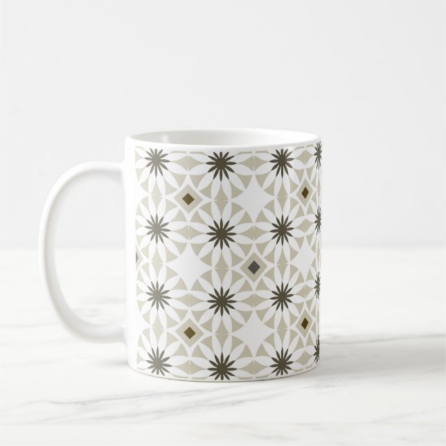 Abstract ethnic geometric patterns design backgrou coffee mug (Left)