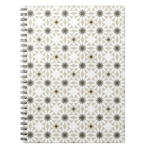 Abstract ethnic geometric patterns design backgrou notebook