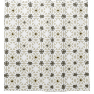 Abstract ethnic geometric patterns design backgrou shower curtain