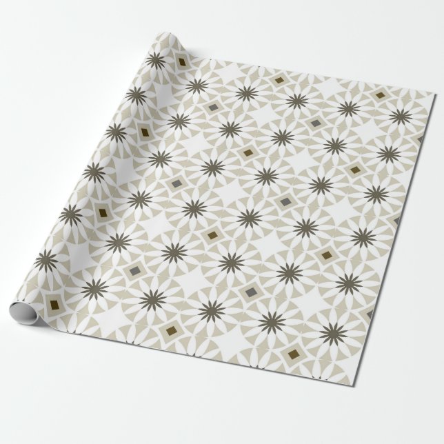 Abstract ethnic geometric patterns design backgrou wrapping paper (Unrolled)