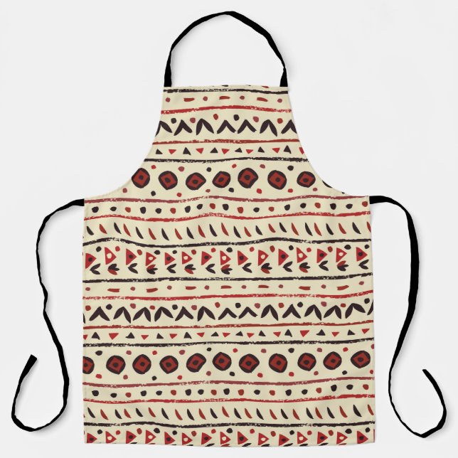 Abstract ethnic seamless pattern apron (Front)