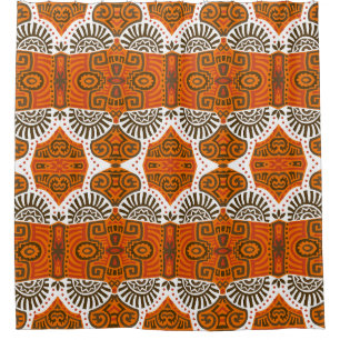 Abstract ethnic: trendy vintage boho. shower curtain