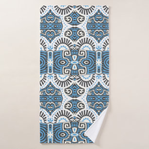 Abstract Ethnic vintage Seamless Pattern. Trendy b Bath Towel