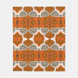 Abstract Ethnic vintage Seamless Pattern. Trendy b Fleece Blanket
