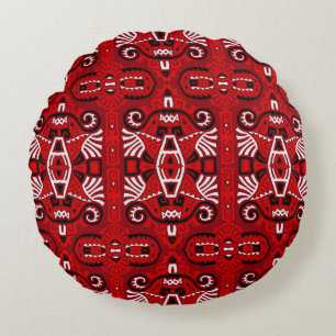 Abstract Ethnic vintage Seamless Pattern. Trendy b Round Cushion