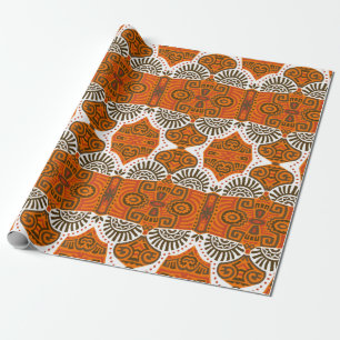 Abstract Ethnic vintage Seamless Pattern. Trendy b Wrapping Paper