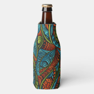 Abstract ethnic wallpaper bottle cooler