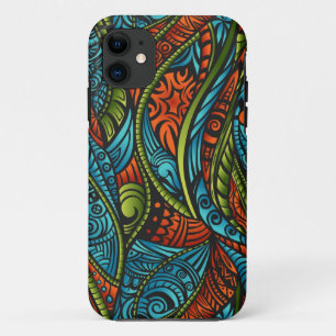 Abstract ethnic wallpaper iPhone 11 case