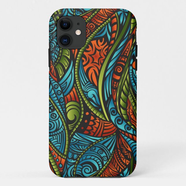 Abstract ethnic wallpaper Case-Mate iPhone case (Back)