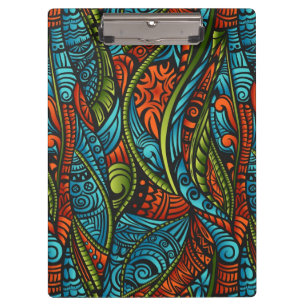 Abstract ethnic wallpaper clipboard