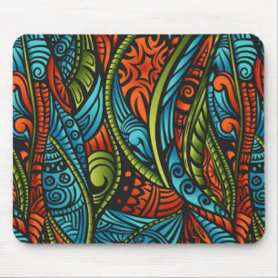 Abstract ethnic wallpaper mouse mat