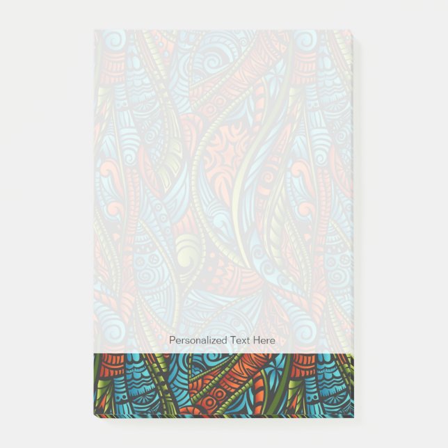Abstract ethnic wallpaper post-it notes (Front)