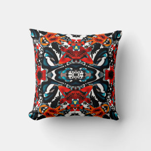 Abstract ethno kaleidoscopic ornamental print mode cushion