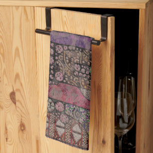 Abstract Ethno Pattern - Folklore Art 1 Tea Towel