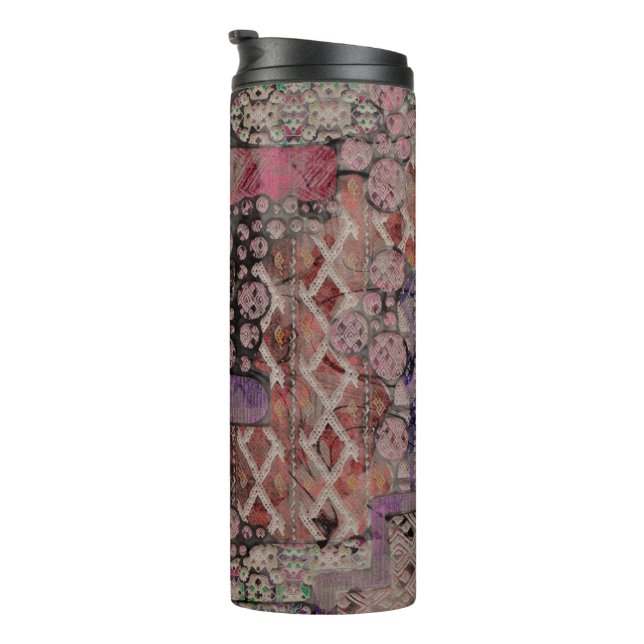 Abstract Ethno Pattern - Folklore Art 1 Thermal Tumbler (Rotated Right)